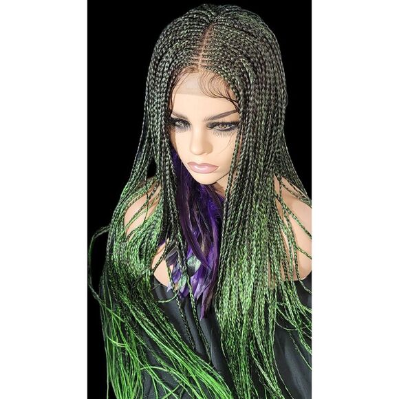 Braided wig 100% handmade, ombre wig, NWT exotic colors absolutely beautiful - Picture 6 of 10